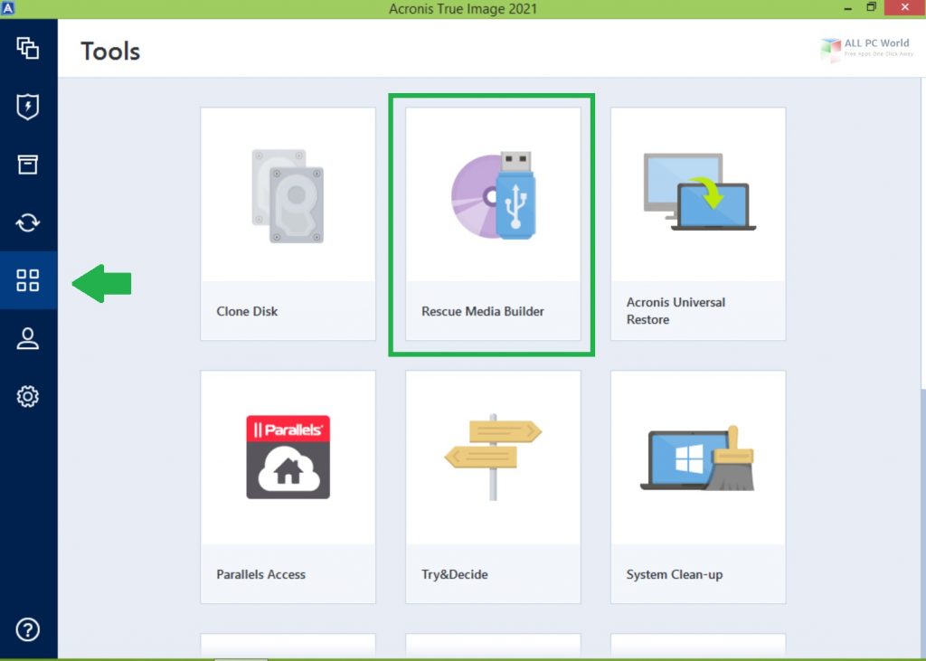 acronis true image full tree