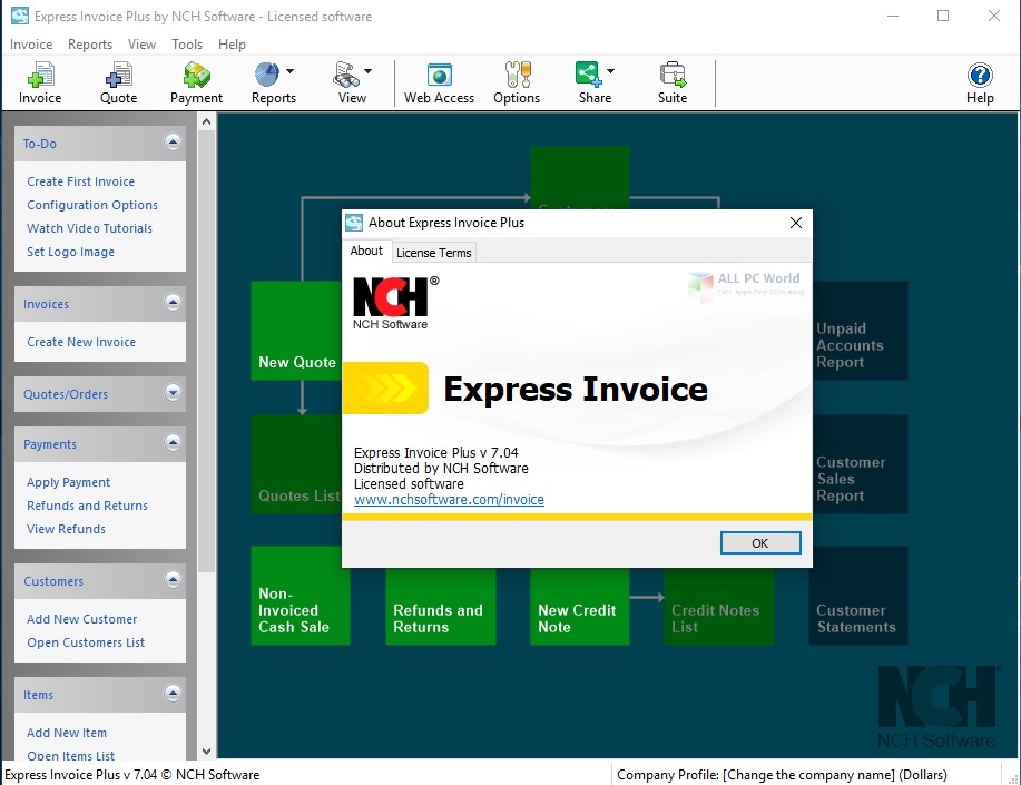 NCH Express Invoice Plus 9 Free Download