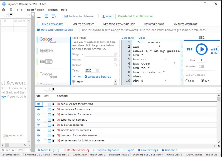 Keyword Researcher Pro 13.243 for mac instal free