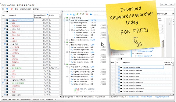 download the new version for ipod Keyword Researcher Pro 13.243