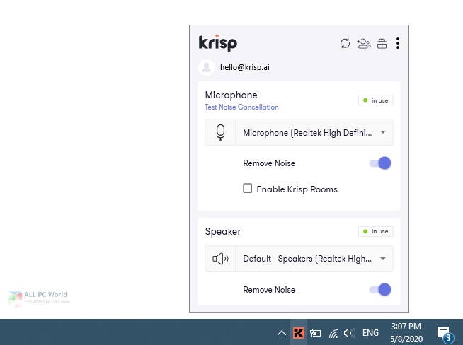 Krisp 2020 for Windows