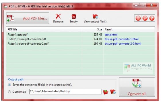TriSun PDF to DOC 16 Free Download - ALL PC World
