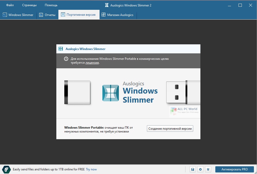 Auslogics Windows Slimmer Professional 3.0 Free Download
