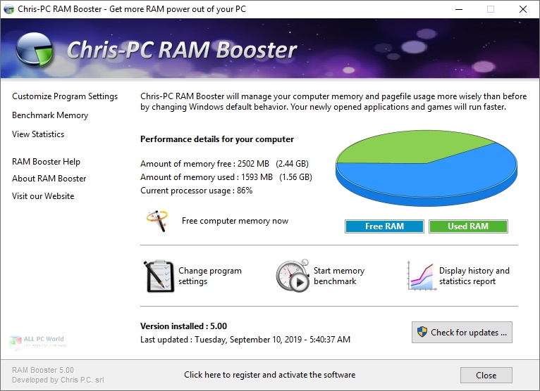 Chris-PC RAM Booster 5.12 Free Download
