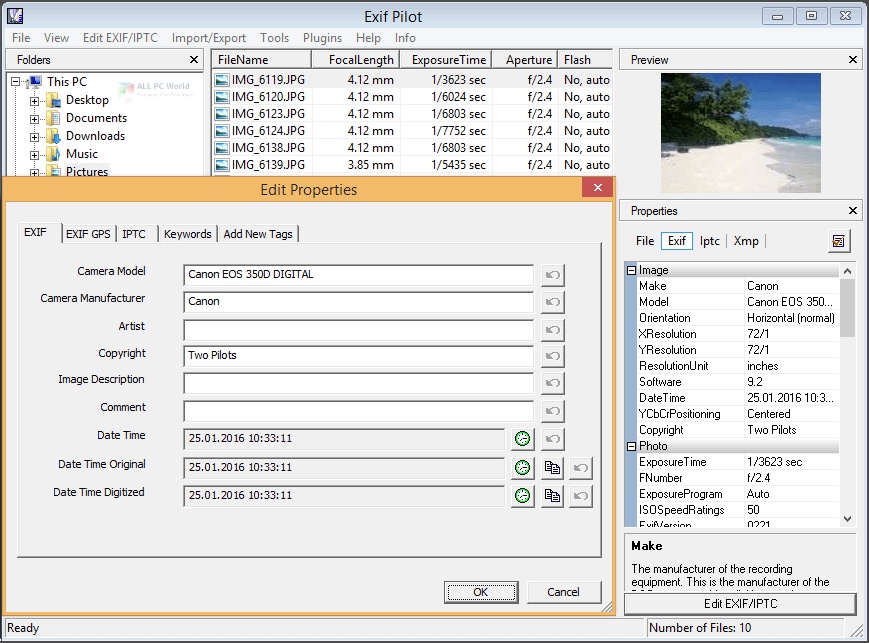 Exif Pilot Free Download