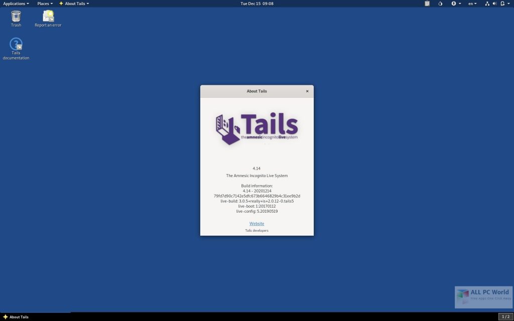 Tails 4.14 DVD ISO Direct Download Link