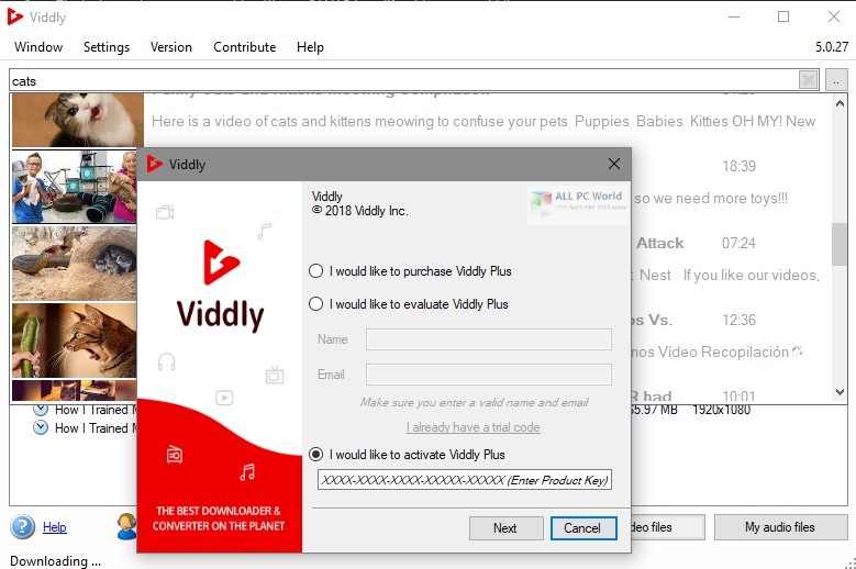 Viddly YouTube Downloader Plus 5.0 Full Version Download