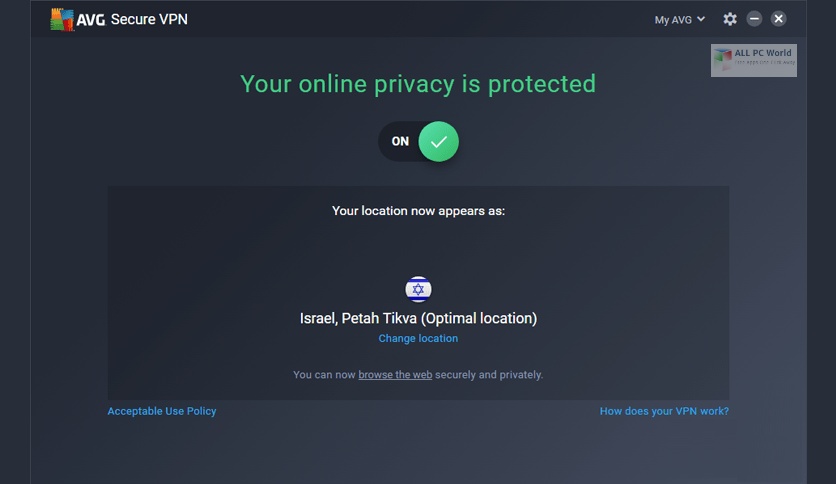 AVG Secure VPN 1.10 Direct Download Link