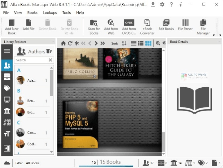 Alfa eBooks Manager Pro 8.4 One-Click Download