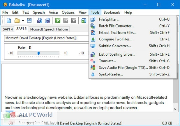 Balabolka Text To Speech Software for Free Download