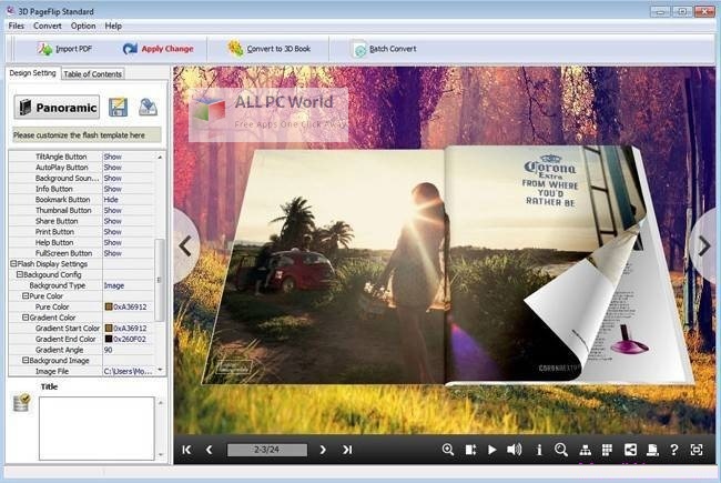 3D PageFlip Standard 2 installer Free Download