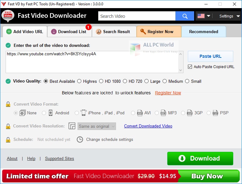 Fast Video Downloader 4.0.0.17 Free Download For Windows