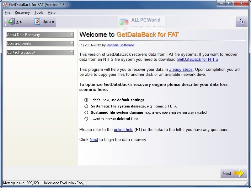 GetDataBack For FAT 4 Insaller Free Download