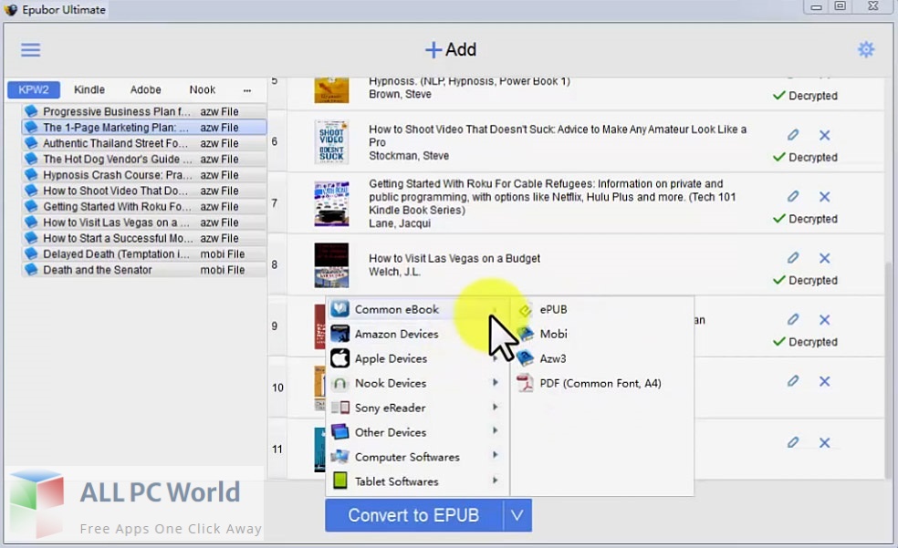 Epubor Ultimate Converter for Free Download