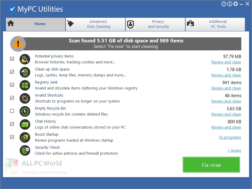 MyPC Utilities Free Download