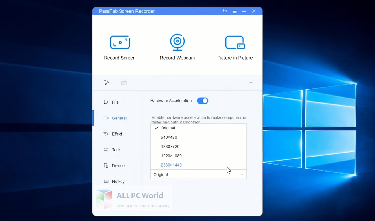 download the new for windows PassFab Screen Recorder 1.3.4