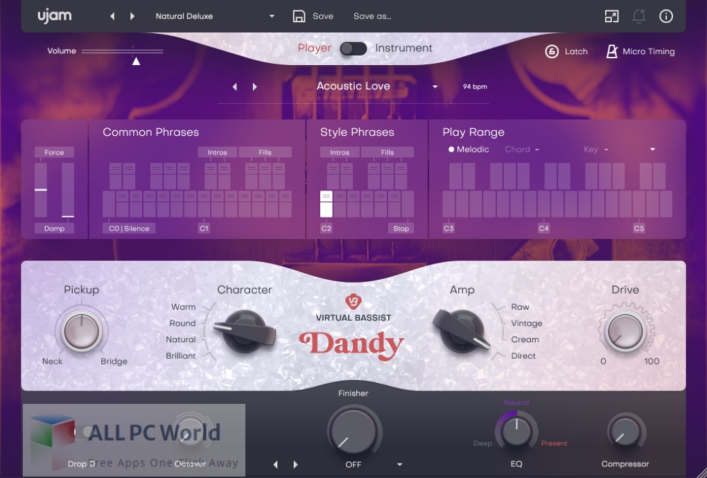 UJAM Virtual Bassist DANDY 2 Free Download