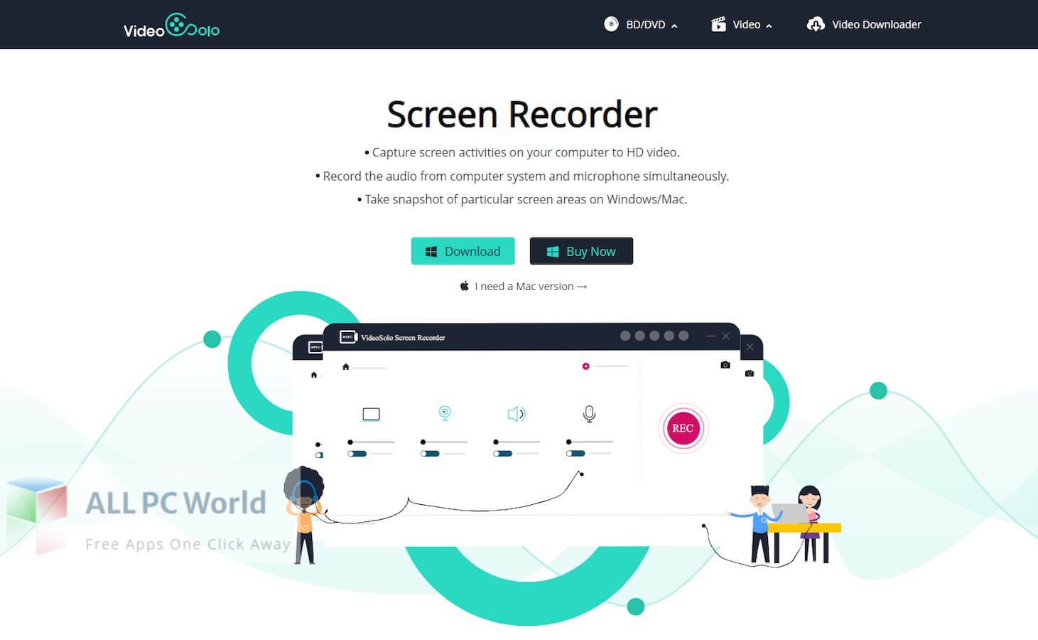VideoSolo Screen Recorder For Mac Free Download