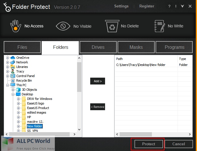 Folder Protect 2 Free Download