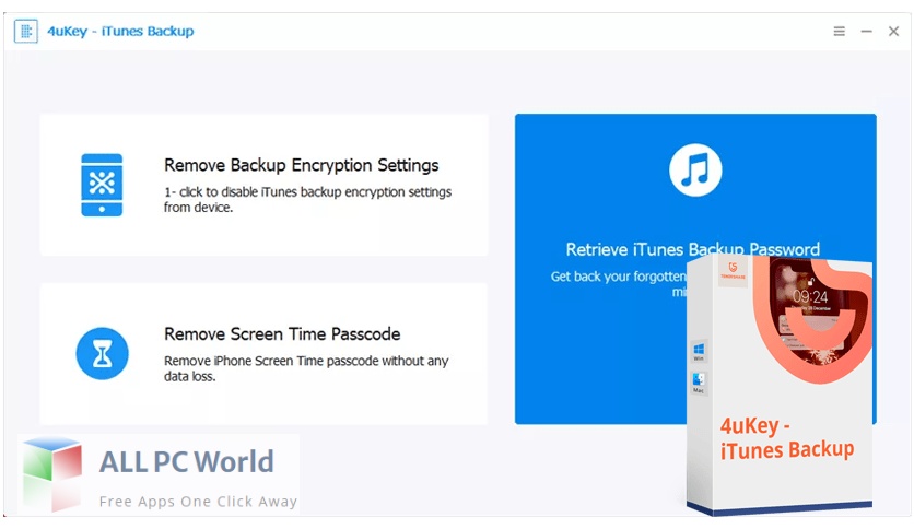 Tenorshare 4uKey iTunes Backup 5 Free Download