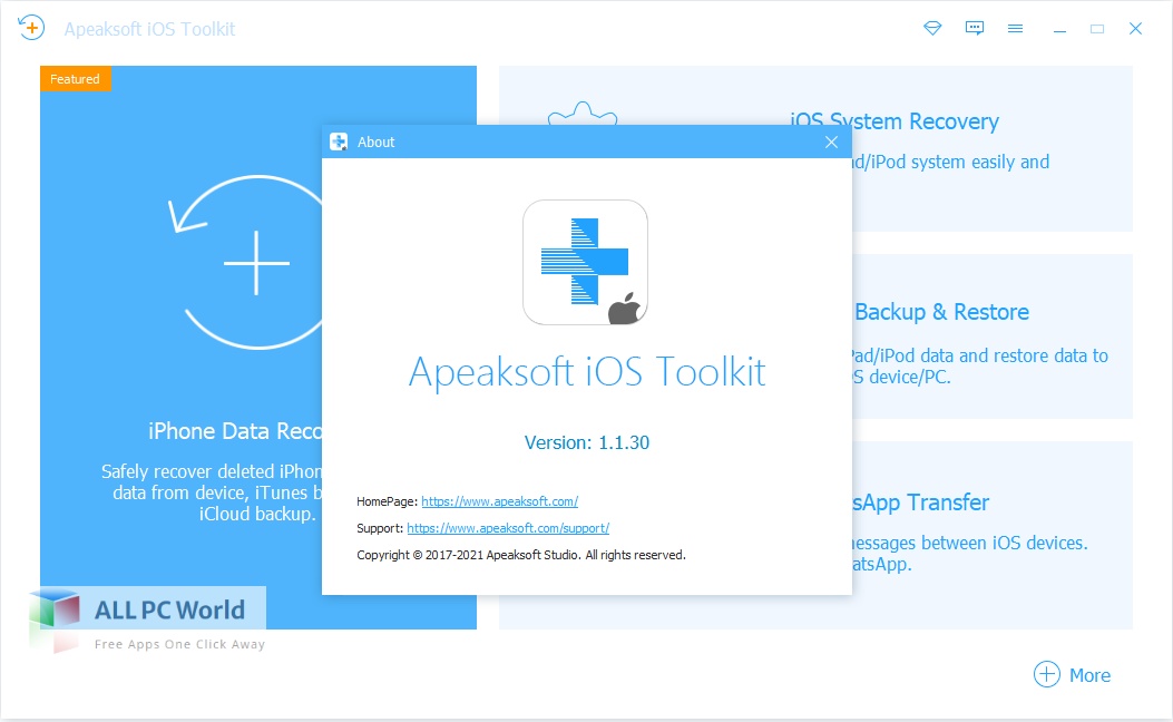 Apeaksoft iOS Toolkit for Free Download