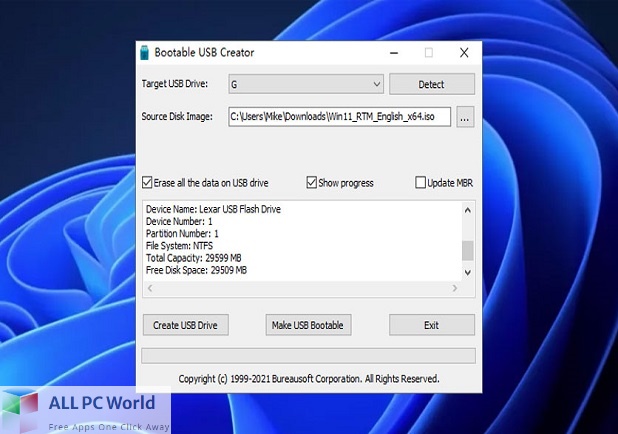 Bureausoft Bootable USB Creator Free Download
