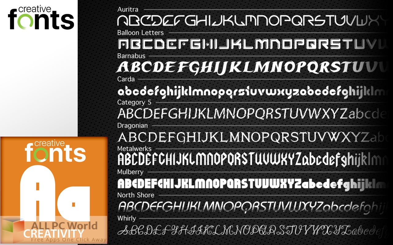 Summitsoft Creative Fonts Collection for Free Download