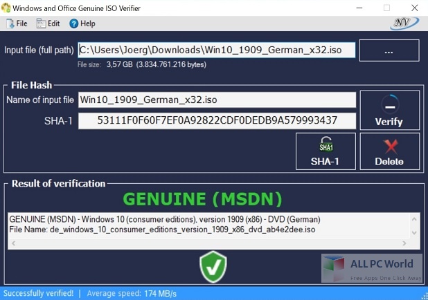 Windows and Office Genuine ISO Verifier for Free Download