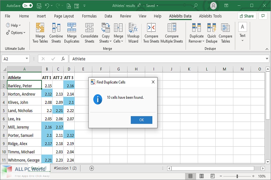 Ablebits Ultimate Suite for Excel for Free Download