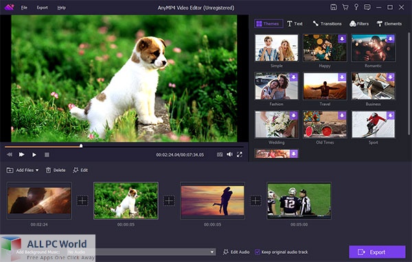 AnyMP4 Video Editor Download Free