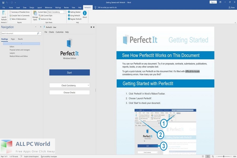 Intelligent Editing PerfectIt Pro 5 Free Download