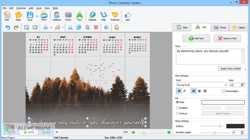 AMS Software Photo Calendar Creator Pro Free Download