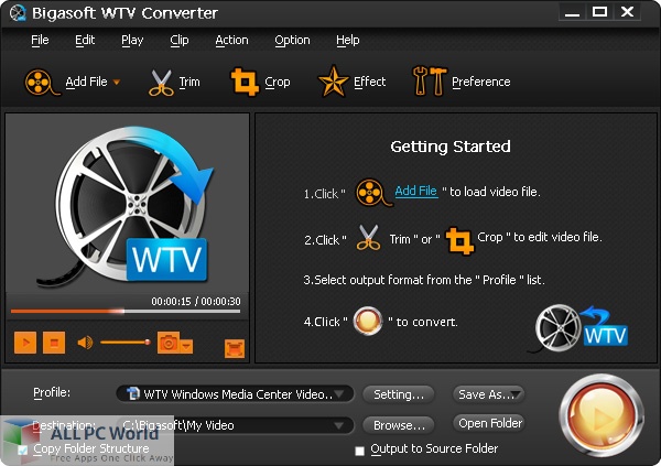 Bigasoft WTV Converter 5 Free Download