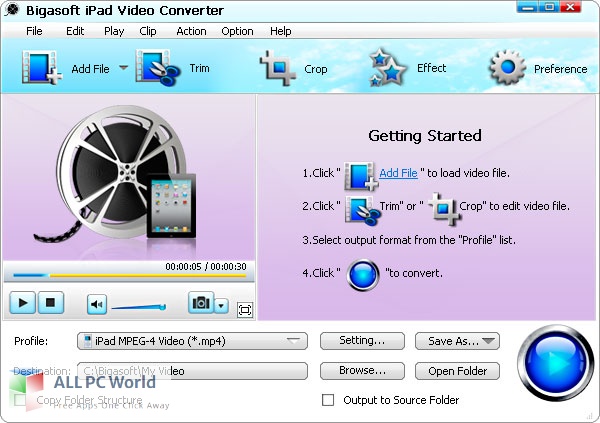 Bigasoft iPad Video Converter 5 Free Download