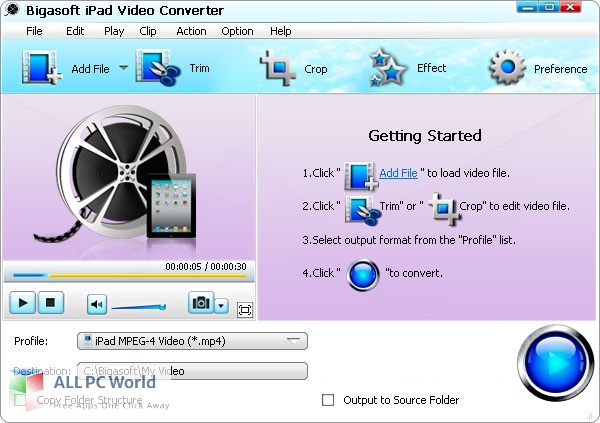 Bigasoft iPad Video Converter Free Download