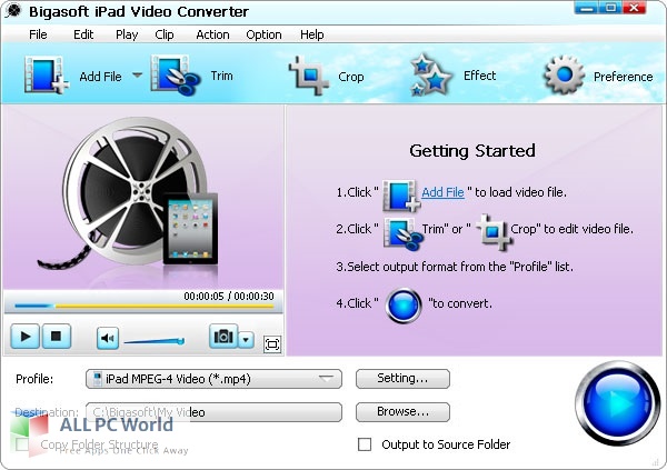 Bigasoft iPad Video Converter for Free Download