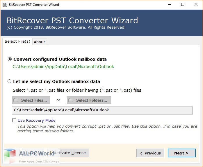 BitRecover PST Converter Wizard Free Download