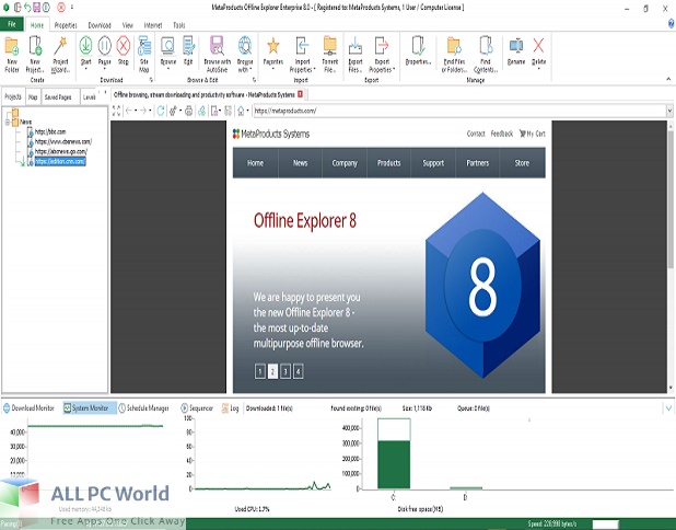 MetaProducts Offline Explorer Enterprise 8 Free Download