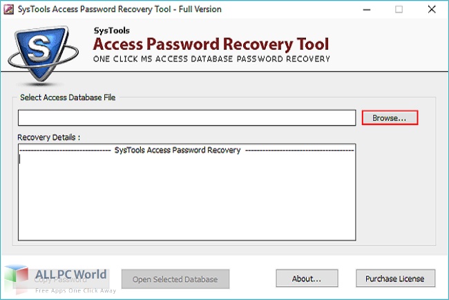 SysTools Access Password Recovery 6 Free Download