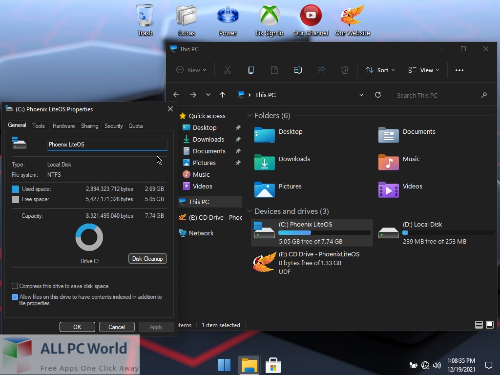 Windows 11 Pro Phoenix Gamer Lite for Free Download