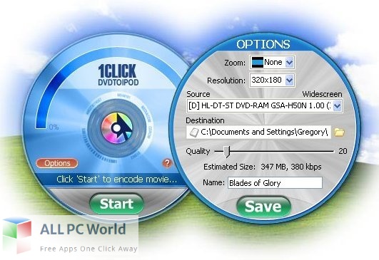 1CLICK DVDTOIPOD for Free Download