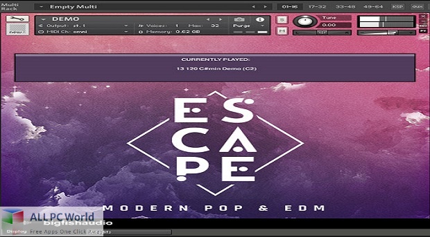 Big Fish Audio - Escape Modern Pop for EDM Free Download