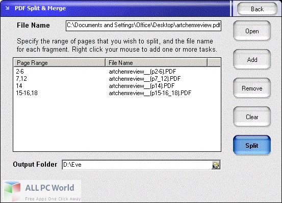 Bureausoft PDF Split & Merge Pro Free Download