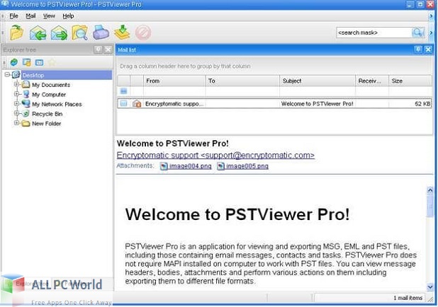 Encryptomatic PST Viewer Pro 2021 Free Download