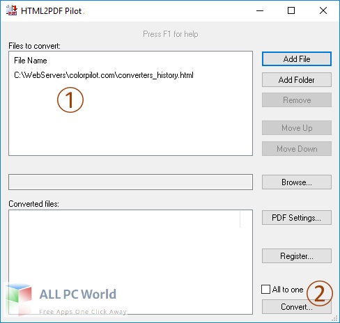 HTML2PDF Pilot 2 Free Download
