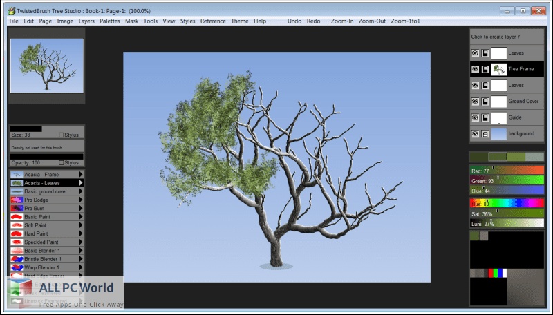 Pixarra TwistedBrush Tree Studio 4 Free Download