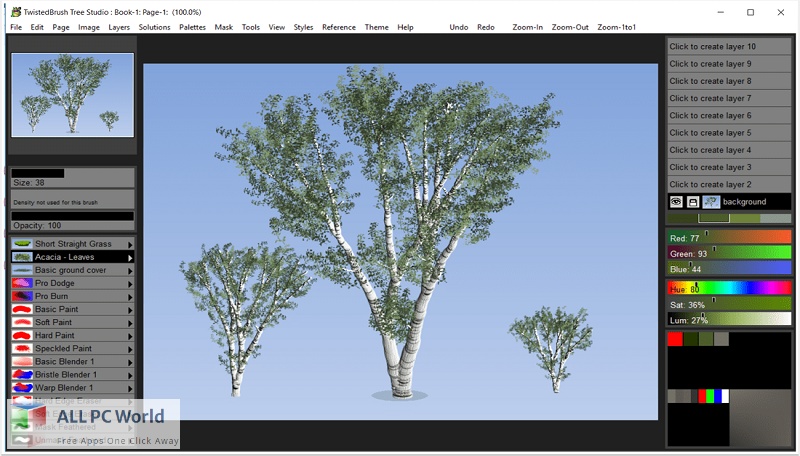 Pixarra TwistedBrush Tree Studio for Free Download