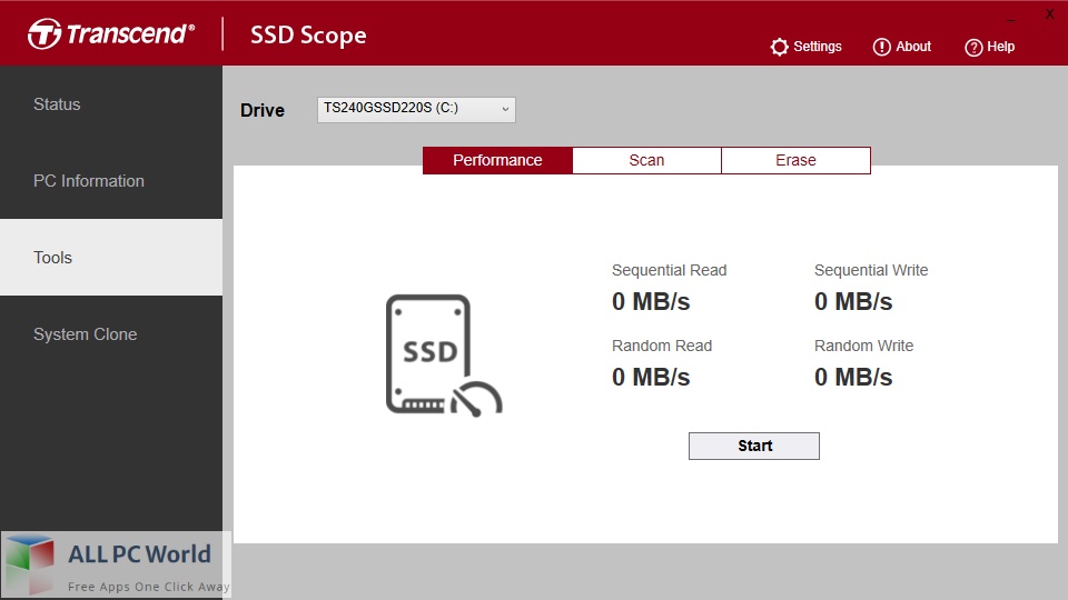 Transcend SSD Scope for Free Download