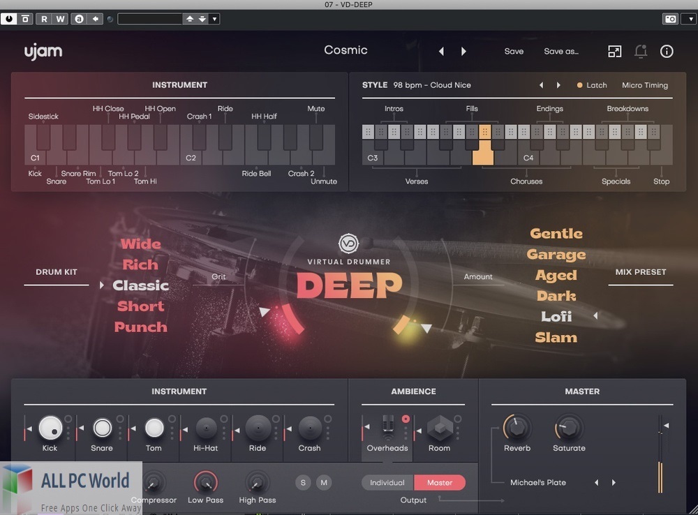 UJAM Virtual Drummer DEEP 2 Free Download