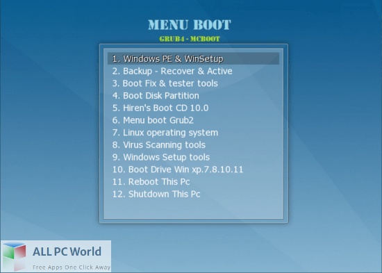 WinPE MCBoot VN Version 8 Free Download